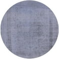 thumbnail image 1 of Ahgly Company Machine Washable Indoor Round Industrial Modern Slate Blue Grey Blue Area Rugs, 3' Round, 1 of 7