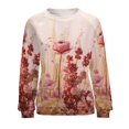 thumbnail image 7 of Watercolor Wildflowers Mom Sweatshirt For Women Long Sleeve Pullover, 7 of 7