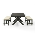 thumbnail image 3 of Crosley Furniture Hayden Wood 3 Piece Butterfly Leaf Trestle Dining Set in Slate, 3 of 10