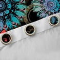 thumbnail image 4 of Homewish Bohemian Mandala Blackout Curtains Set of 2 (52x84 Each) for Female Women Men,Bohemian Flower Window Curtains,Exotic Style Curtains and Drapes,Luxury Bedroom Decor, 4 of 6