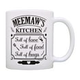 thumbnail image 1 of ThisWear Gifts for MeeMaw MeeMaw's Kitchen Full Of Love Food Hugs Ceramic 11oz Coffee Mug MeeMaw, 1 of 4