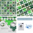 thumbnail image 2 of Saint Patrick's Day Blackout Curtains for Bedroom, Green Plaid Clovers Geometric Thermal Insulated Kitchen Drapes with Grommets, Light Blocking Window Treatment, 2 Panels 42" x 84", 2 of 7