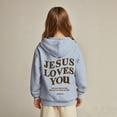 thumbnail image 3 of Teen Girls Hoodies Jesus Hoodies Long Sleeve Graphic Hoodies Fashion Oversize Pullover Top Faith Over Fear Hoodie Clothes for Teen Girls 12-13 Years Trendy Cute&nbsp;Boy Girl&nbsp;Clothing, 3 of 6