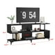thumbnail image 2 of Yeshouse Soporte de TV con estantes de almacenamiento para TV de 65 pulgadas, centro de entretenimiento y mesa de consola de TV Industrial para sala de estar, dormitorio, negro, 2 of 7