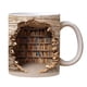 thumbnail image 1 of SGACAI Taza de cerámica con diseño creativo de estantería 3D, taza de café, regalo de estantería de biblioteca$, 1 of 7