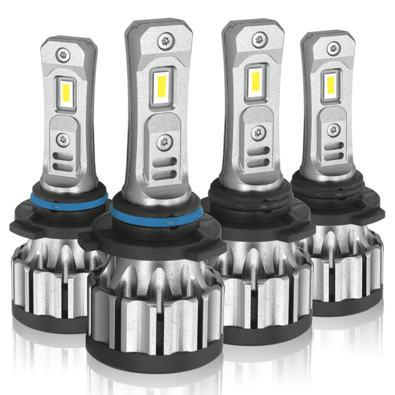 9005(HB3)+9006(HB4) CSP LED Headlight Combo For High Low Beam 6000K WHITE (4 bulbs)