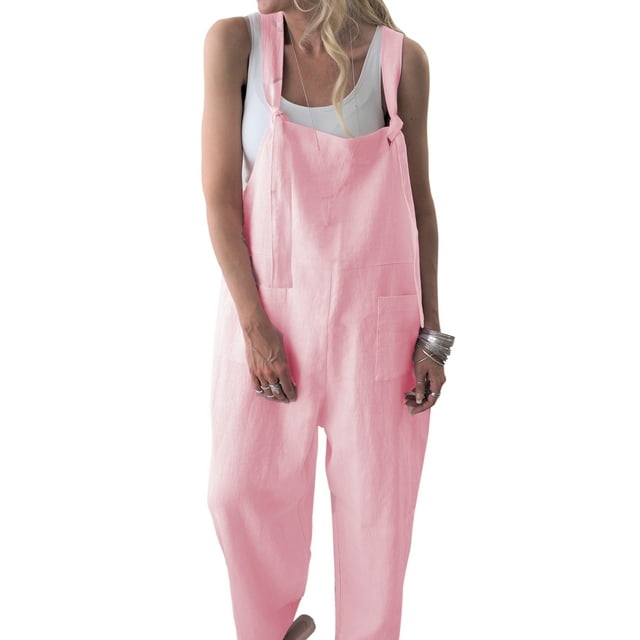 Mono sin mangas para mujer UKAP Color sólido con Bolsillos talla S M L XL