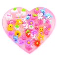thumbnail image 1 of De Resina De Dibujos Animados Para Niños Con Vitrina En Forma De Corazón, Anillos De Vestir Para Niños 36 Anillos Inevent FN006647-03, 1 of 6