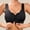 Black, variant on Jelly Bras For Women Womens Front Button Bra Comfort Back Slim Wireless Soft Breathable Casual White S-Xl