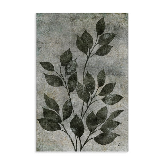 Stupell Industries Love & Leaves Rustic Plants & Flowers Painting Wrapped Canvas Art Print Wall Art, 16 x 24