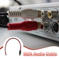 thumbnail image 4 of Uxcell 2 Pcs Cable RCA Baño de Oro, 0.98ft (0.3 Metros) Cable RCA a Extremo Abierto de Cable Desnudo, Cable de Extensión RCA para Guitarra, Altavoces, Equipos de Audio, 4 of 6