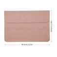 thumbnail image 2 of Graflsoa Stylish Pink PU Laptop Bag for 15.6-Inch Devices, Horizontal Design with Imitation Fur, Perfect for Tablets, Phones, and Magazines, 2 of 6
