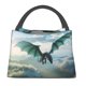 thumbnail image 1 of Fotbe Cloud Sky Green Dragon Bolsa Térmica Portátil con Estampado, Bolsa de Entrega de Alimentos Aislada, Bolsa Reutilizable de Gran Capacidad para Comidas y Supermercado, 1 of 6