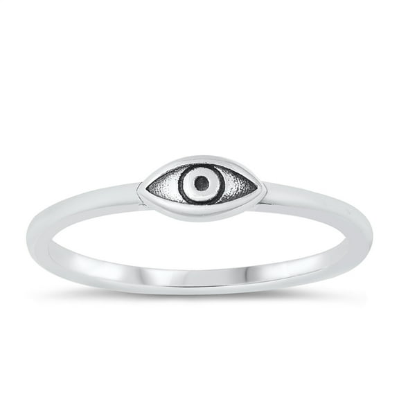 All in Stock Sterling Silver Eye of Providence Ring Size 10