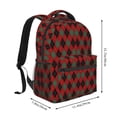 thumbnail image 2 of Fotbe Argyle Plaid Mochila Casual con Estampado para Escuela, Viajes y Actividades al Aire Libre - Duradera, Ligera y Cómoda, 2 of 5
