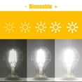 Leadleds 2 Pack 11W Edison LED Light Bulb, Daylight 5000K Dimmable E26 Base 100W Equivalent Led