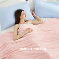 thumbnail image 5 of Regency Heights Full/Queen Cooling Comforter, Silky Soft Lightweight All-Season Blanket, Pink, 5 of 9