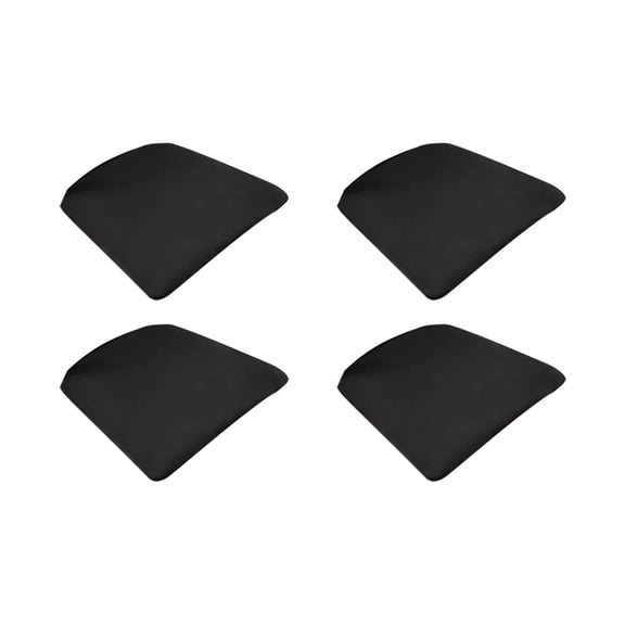 YAZHPA Set of 4 Black Waterproof Seat Covers for Dining Room Chairs, Stretch Seat Covers, Removable and Washable Kitchen Dining Chair Covers