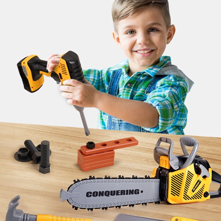 Gallickan Toy Chainsaw for Kids, Electronic Chainsaw Toy Tool Set