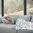 thumbnail image 5 of Sister in Law Gifts- Sister in Law Blanket - White Throw Blankets- Sister in Law Mothers Day Birthday Wedding Purple Cozy Soft Floral Sister Plush Blanket - Sister Gifts -50x60 Inch, 5 of 5