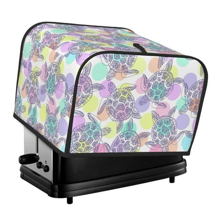 

Noewx Sea Turtles Toaster Covers 4 Slice Appliance Cover Toaster Fingerprint Protection and Greasy Protection Anti-sputtering Bread Maker Cover