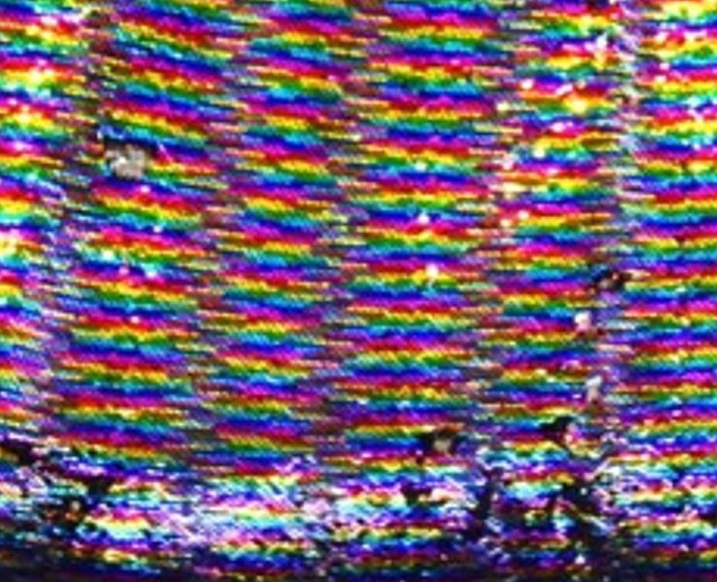 Reversible Sequin Sparkle Rainbow Throw Blanket, 50" x 60"