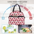 thumbnail image 4 of Disketp Strawberry Lonchera Térmica para Mujer y Hombre, Bolsa de Almuerzo Reutilizable e Impermeable para Trabajo, Viajes y Picnic, 4 of 7