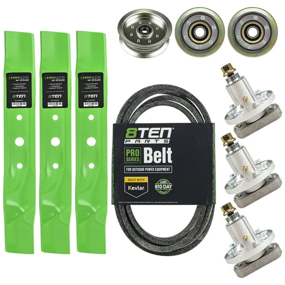 8TEN Deck Rebuild Kit Blade Spindle Idler for John Deere L120 L130 GX20305 MK1001769