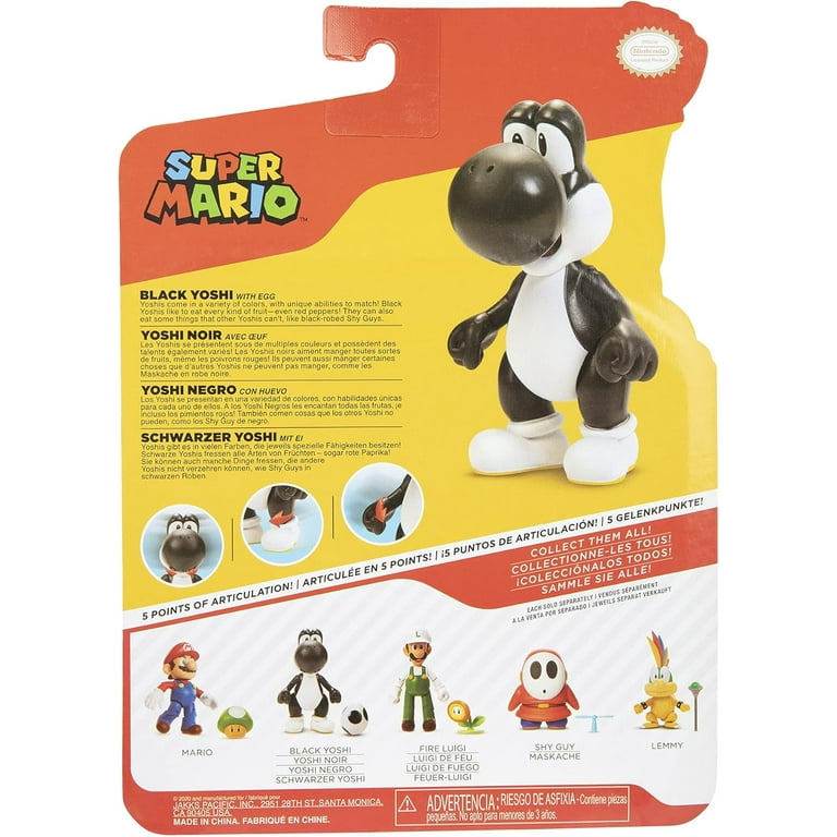 NINTD 4IN FIG BLACK YOSHI - Walmart.com