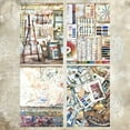 thumbnail image 3 of SunWMart Vintage Scrapbook Paper A5 Size, 16 Sheets Single Sided Craft Paper for DIY Card Making Scrapbooking Photo Album Junk Journal Decor, 3 of 4
