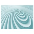 thumbnail image 2 of Fractal Rounded Blue 3D Waves - Abstract Canvas Art Print, 2 of 3