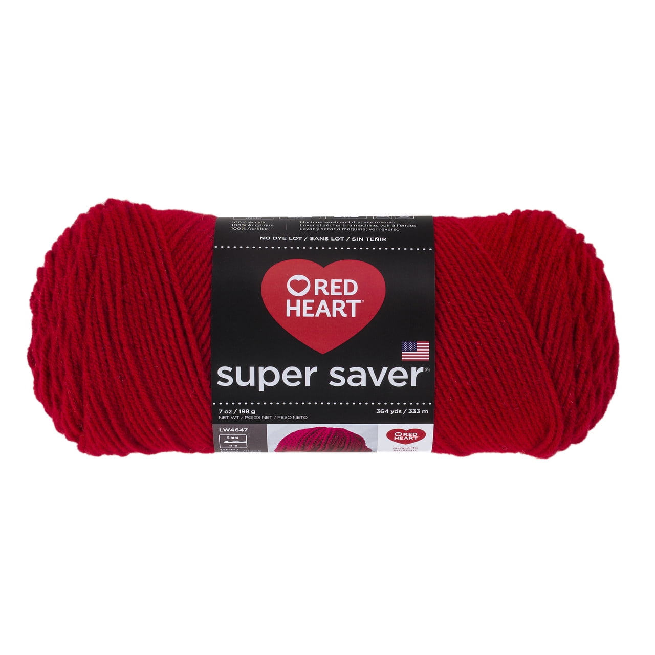 Red Super Yarn, Medium Acrylic Cherry Red Yarn, 364 yd Walmart.com
