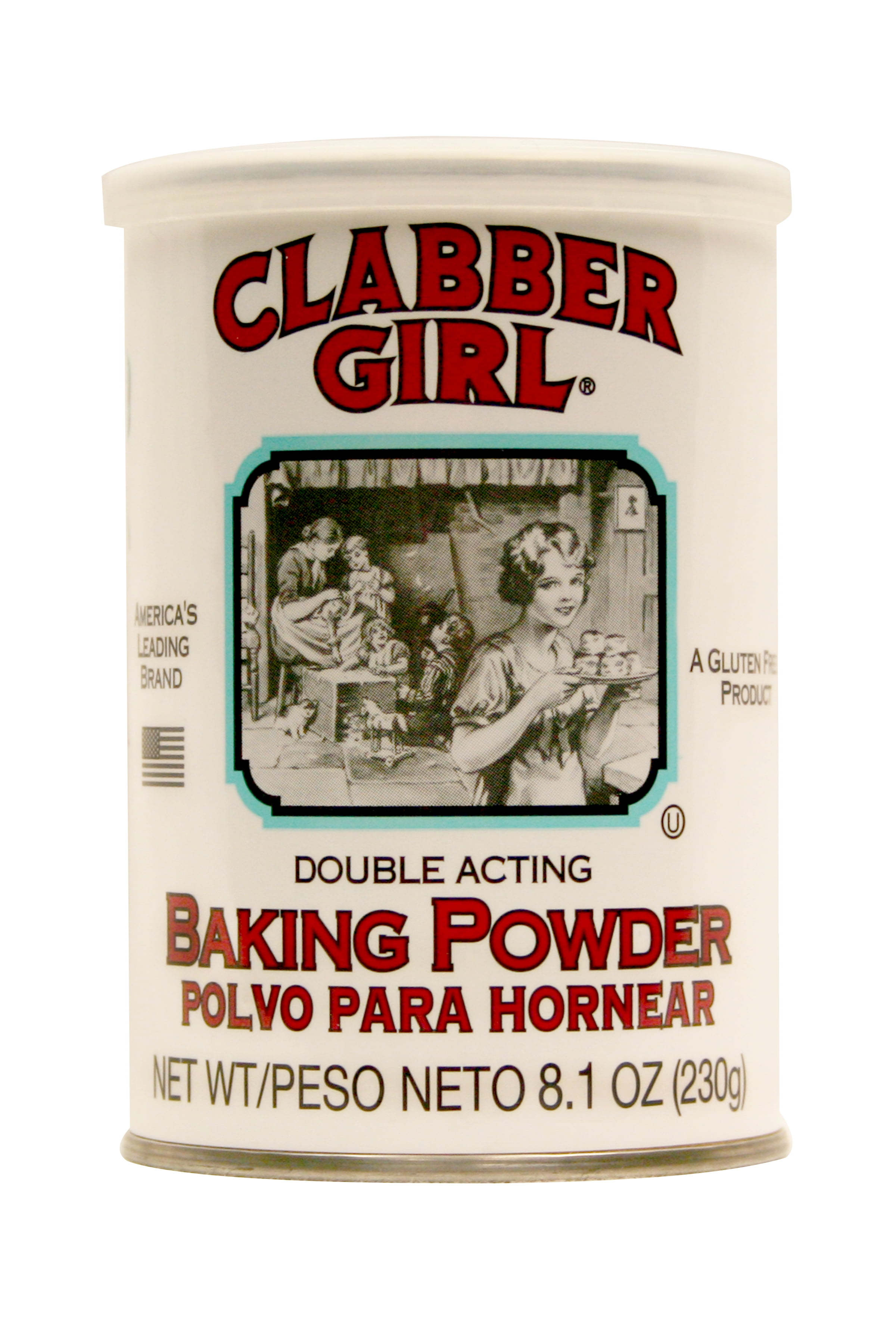 Clabber Girl Double Acting Baking Powder - Spanish, 8.1 oz.