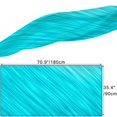 thumbnail image 2 of GZHJMY Women Girls Long Silk Scarf, Light Blue with Curved Circles Elegant Bright Summer Lightweight Shawl, Outdoor Floral Large Wrap 71X35 Inch, 2 of 5