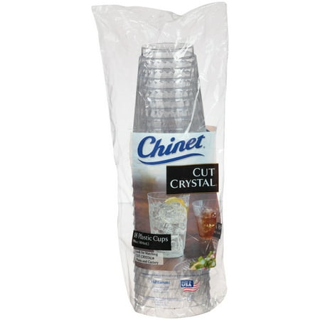 Chinet Cut Crystal 14oz Tumblers (18 ct.)