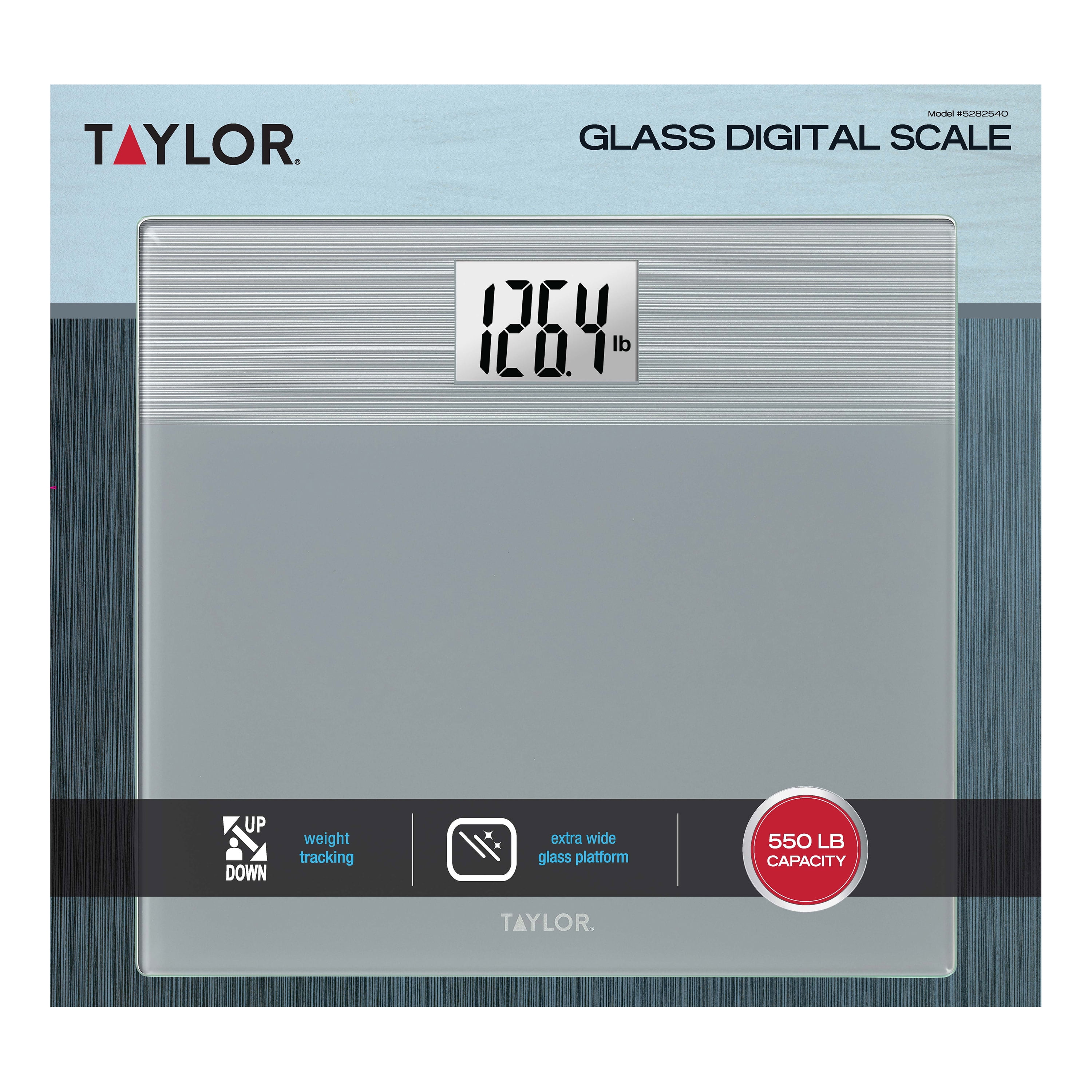 Taylor Digital Bathroom Talking Scale, 5 Languages, Scales Body Weight,  White Scale Clear Glass Stainless Steel Accents, 440LB Capacity, Clear  Stainless Steel Accents (5294756) - Yahoo Shopping