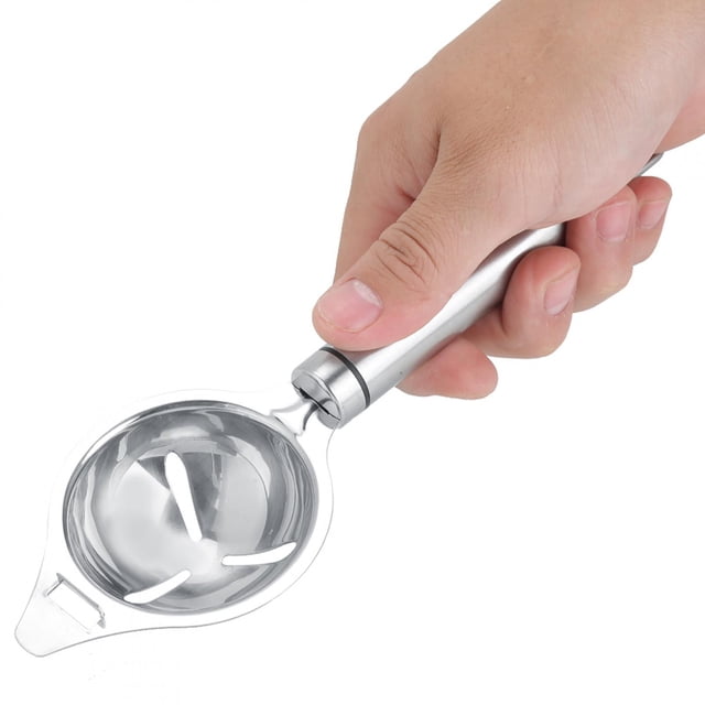 Separador de yugo de huevo de acero inoxidable Filtro de extractor de huevo Claras de huevo y yemas Colador Divisor Utensilios de cocina Bakign Gadget Herramientas de cocina Amonsee NO