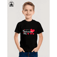 thumbnail image 5 of MAWOTEA Happy Valentine's Day Themed Graphic T-shirts for Kids,Boys and Girls Short Sleeve Crew Neck,Ideal Gift for Birthday,Size 3Year-13Year, 5 of 5