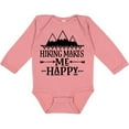 thumbnail image 3 of Inktastic Hiking Makes Me Happy Mountain Hiker Boys or Girls Long Sleeve Baby Bodysuit, 3 of 5