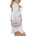 thumbnail image 4 of Michael Kors Ladies Bradshaw Medium Logo and Leather Messenger Bag - Vanilla/ Soft Pink, 4 of 4