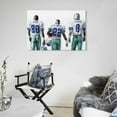 thumbnail image 5 of Troy Aikman, Michael Irvin, Emmitt Smith Canvas Poster Room Aesthetic Poster Print Art Wall Painting Canvas Posters Gifts Modern Bedroom Decor 12x18inch(30x45cm), 5 of 6