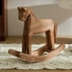 thumbnail image 3 of 2X Caballo Balancín de Madera Tallada Vintage con Animales Decorados con Figuras de Caballos Artesanales Talladas en Madera para la Decoración del Hogar, 3 of 5