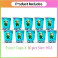 thumbnail image 3 of Stumble Guys Birthday 3rd Cups Party Supplies Plates Fans Decorations Cake Topper Decor, 3 of 6
