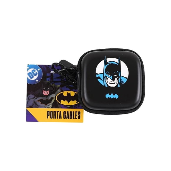 Porta Cable Batman Con Cierre Negro 1 Pieza