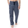 thumbnail image 1 of Pantalón de pijama Fruit of the Loom, franela tejida con hilo para hombre, azul marino, 1 of 5