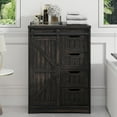 thumbnail image 6 of Vabches Bathroom Floor Cabinet, Free Standing Storage Cabinet with 4 Drawers and Adjustable Shelf, Sliding Door, 6 of 7