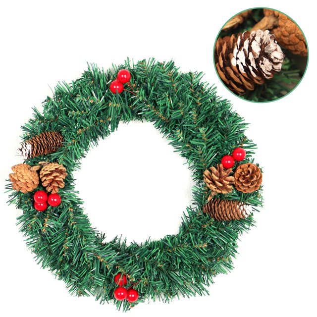 Inteprter 2020 de Navidad hecha a mano colgante de ratán guirnalda centro comercial hogar Oficina puerta decoración de Adviento 30/40cm Kits de decoración para fiestas Inteprter HA001729-00