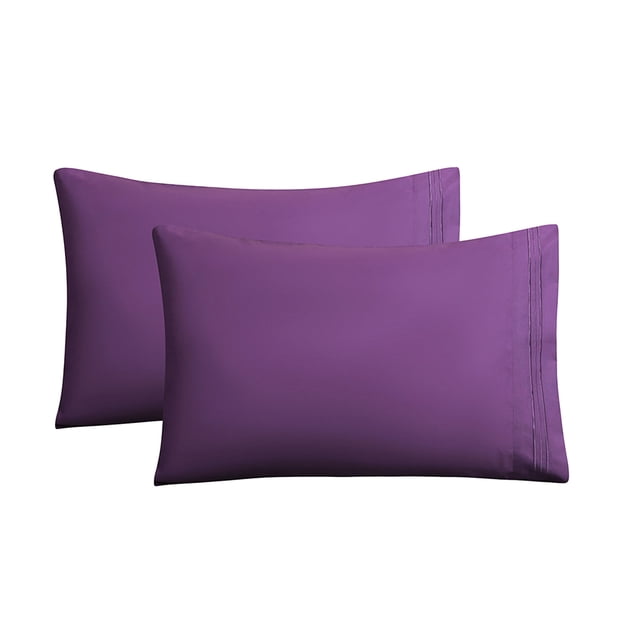 SIYTUAU Envelope Style Pillowcases Set Of 2 Summer Velvet Bedding For Dormitory And Room Soft Hair Friendly 20X26 Inch