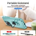 thumbnail image 3 of Dteck Case for iPhone 16 Pro Max,Shockproof Rubber Military Grade Drop Protection Dual Layer Case Ring Holder Kickstand Cover for iPhone 16 Pro Max,Green, 3 of 9