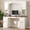 White, variant on Mintazer 67.5" Farmhouse Arched Computer Desk with Hutch & File Drawer, Home Office Workstation with Charging Station & Keyboard Tray for Study Office, White